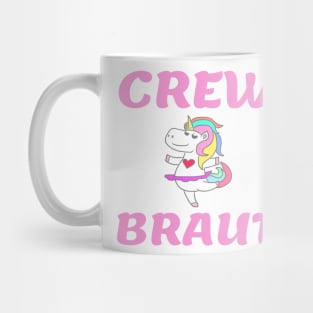 Bachelorette Party Shirt Unicorn Crew Bride Mug